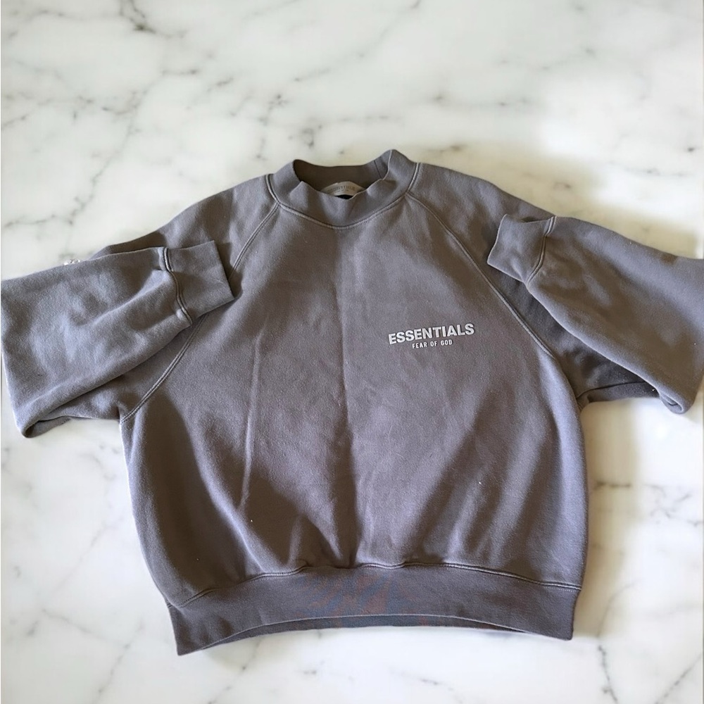 Fear of God Gray Crewneck Sweater with Classic Silhouette